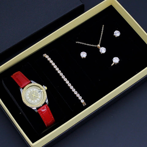 Luxury Women's Jewelry & Watch Gift Set