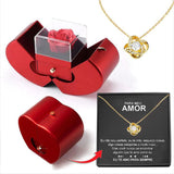 LOVER necklace gold card box