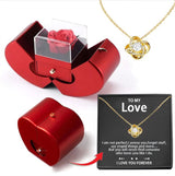 LOVER necklace gold card box