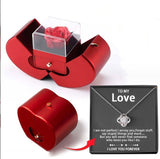 LOVER necklace gold card box